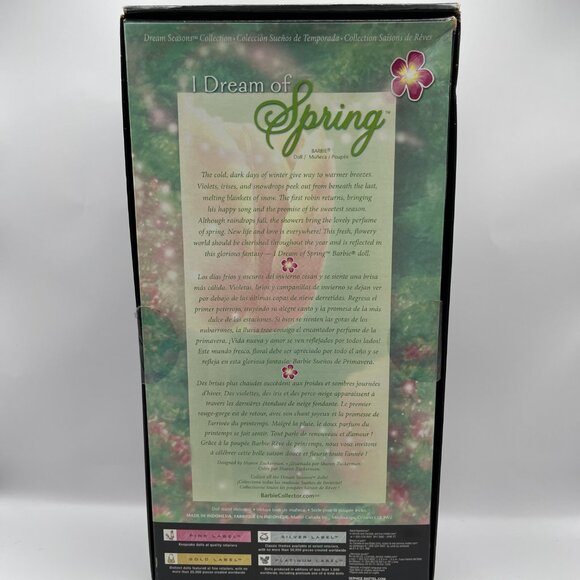 Barbie I Dream of Spring Silver Label 2006 NRFB J0936 - Picture 3 of 3